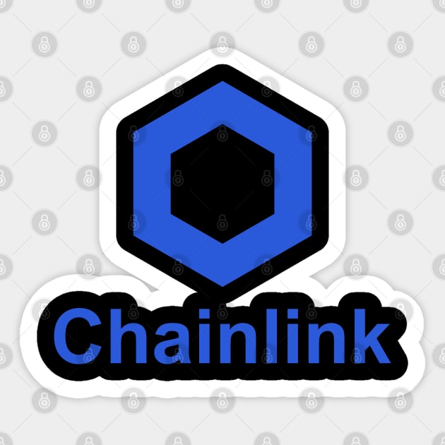 Chainlink Crypto Link Sticker by BitcoinSweatshirts